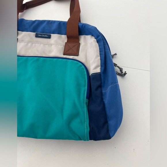 Vera Bradley Cool Lagoon Go Anywhere Carry-On Lighten Up Travel Duffle Bag NWOT - Picture 2 of 16